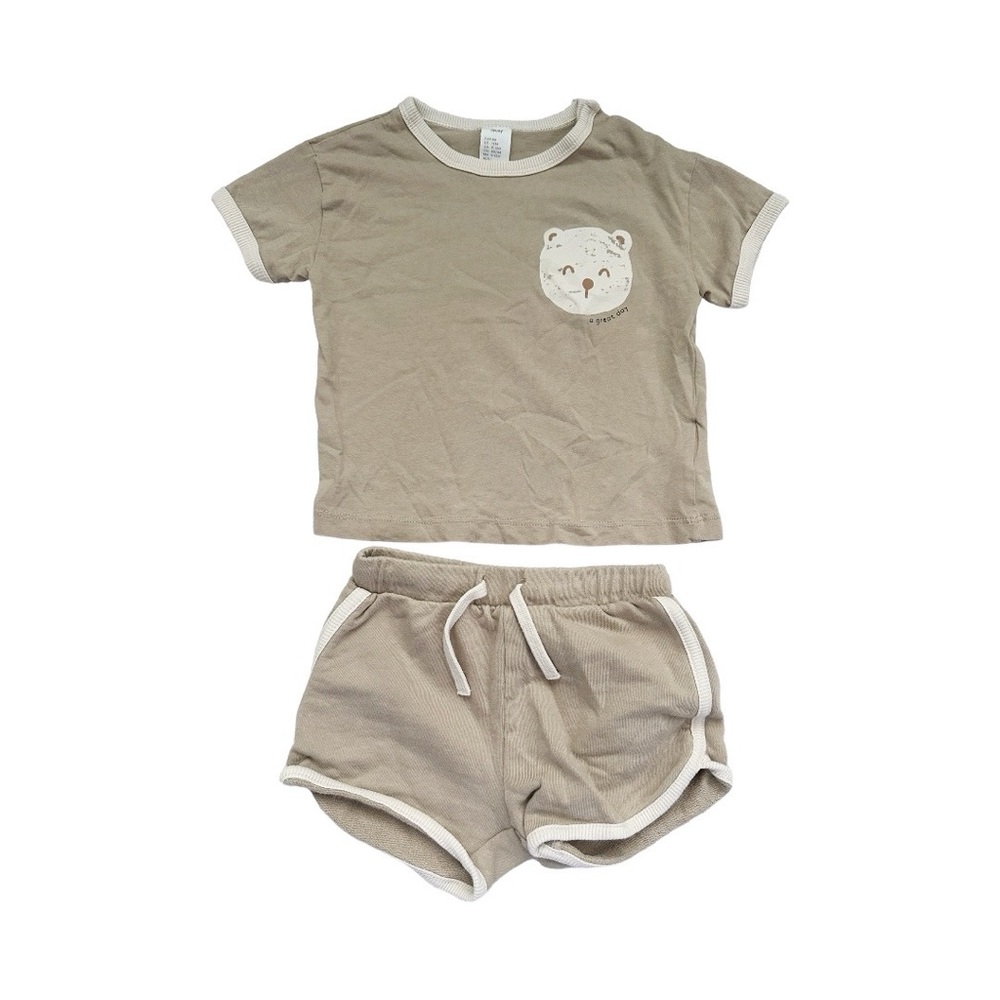 H&M Neutral Retro Two Piece Outfit
